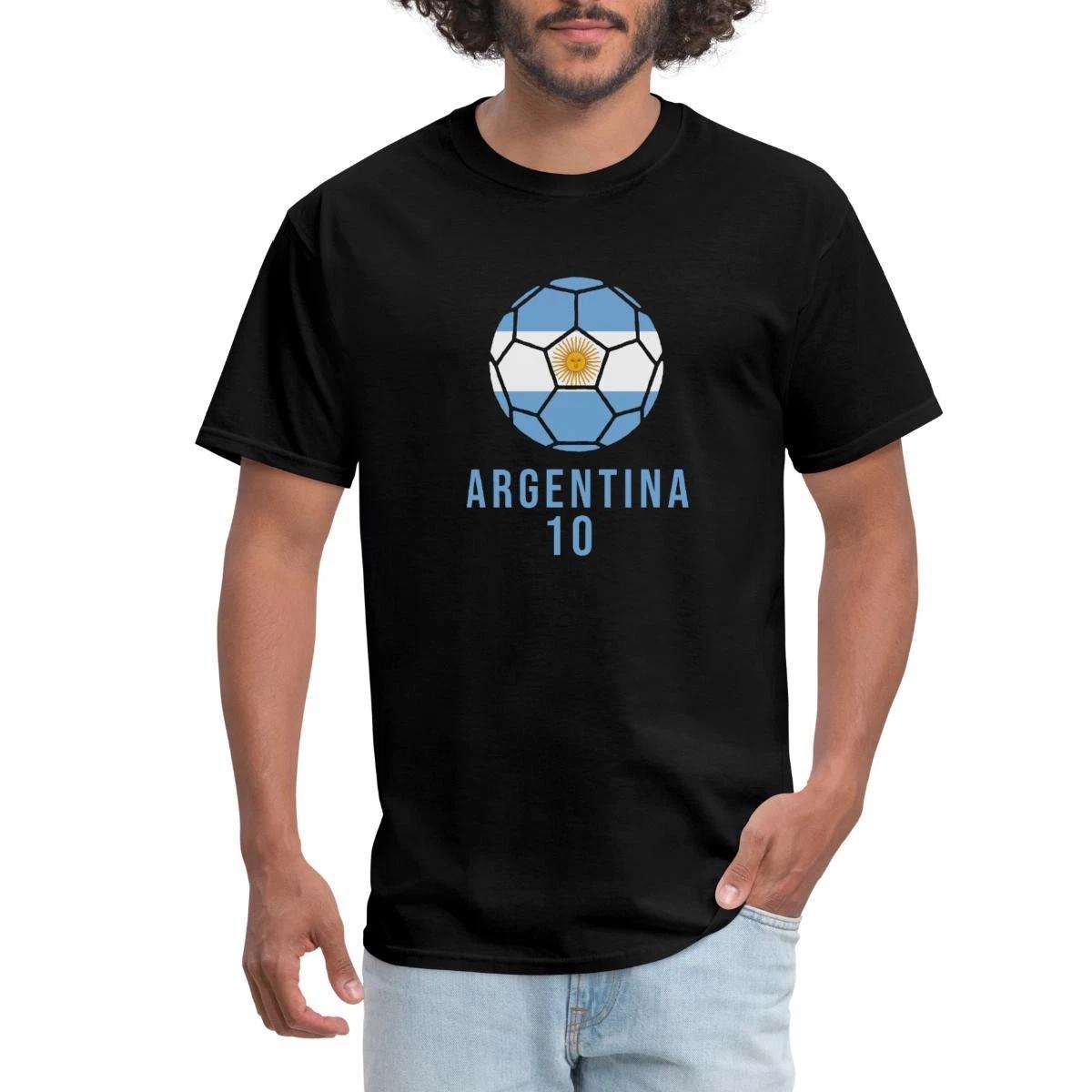 Argentina Number 10 Soccer Fan Men s T-Shirt S