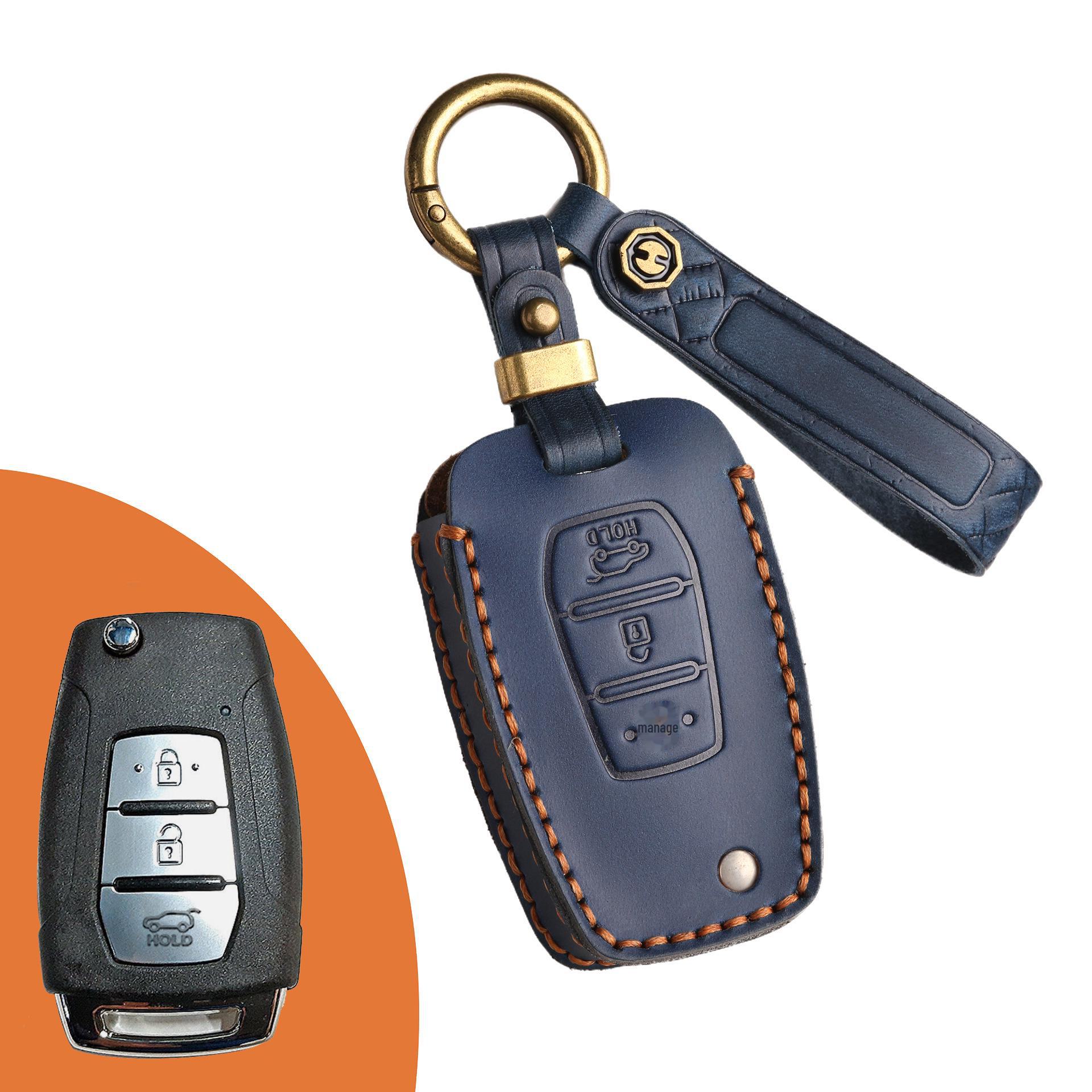 

Защитный чехол для ключа из натуральной кожи для автомобилей Ssangyong