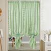 Lace Polyester Mosquito Proof Door Net Screen Hanging Door Curtain Side Fly Free-punch Vintage Lace Curtains Romantic Semi Sheer Floral Lacy Curtain