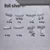 Sterling Silver 999 Bamboo Joint Bell Lily of the Valley Bent Tube DIY Accessory