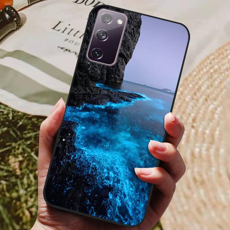 For Samsung Galaxy S20 FE S20FE Case Fashion Silicone Cover For Samsung S20 Fan Edition S20 Lite S 20 FE Phone Case Black Bumper