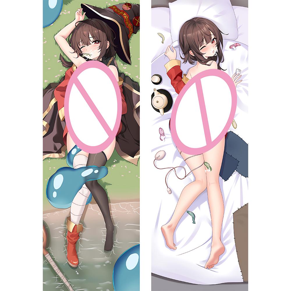 Konosuba Megumin Dakimakura Anime Otaku Imprimat pe 2 laturi Decor Waifu Hugging Body Hugging Perna Husa de perna