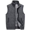 WarmJackets Cardigan Gilet Dolcevita addensato Plus Maglione in pile Gilet lavorato a maglia con cerniera