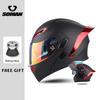 Four Seasons DOT Approved Flip Up Helmet Dual Visors Modular Helmets Full Face Motorcycle Helmet Motorbike Moped Racing