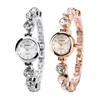 Yousheng Ladies Elegant Wrist Watch Exquisite Women Bracelet Rhinestones Quartz Faux Crystal Small Dial Watch