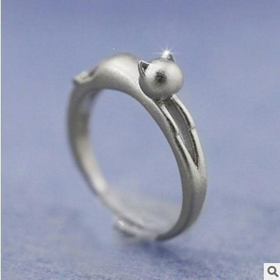 Korean 925 Sterling Silver Plum Blossom Open Ring – Handmade Artistic Floral Design for Women