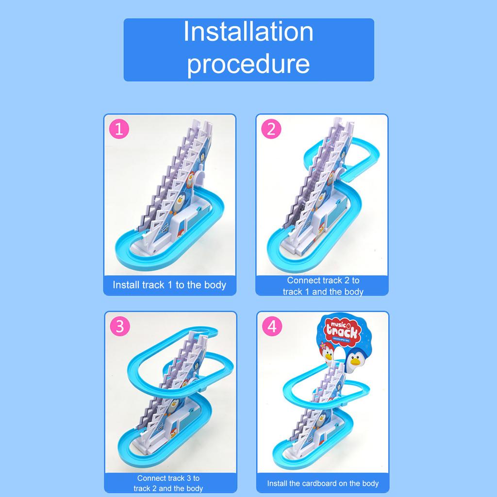 Puzzle Children's Electric  Race Stair Climbing Game Can Run s