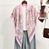 Newest Style Women Scarf Square Tencel Printed Handkerchief Fashion Temperament Beach Sunscreen Shawl