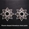 Rhinestones Pasties Crystal Breast Covers Body Jewelry Breast Pasties Chest Stickers Body Chain for Raves Clubwears Gift