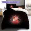 Sunderland A.F.C Muster Bettwäsche Steppbett Set Heimdekoration Geschenk (1 Bettbezug + 2 Kissenbezüge (ohne Füllung))
