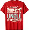 Worlds Best Uncle Ever Vintage Distressed Retro Graphic T Shirt Best Uncle Gift Unisex Casual Cotton Short Sleeve Tee