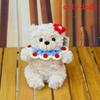 Plüsch-Teddybär-Geschenk mit Rosenblüten für Abschluss- und Weihnachtsfeiern