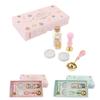 Wax Stamp Kit Retro Removable Handle Iris Pattern Wax Stamp Sealing Kit for Envelope Invitation