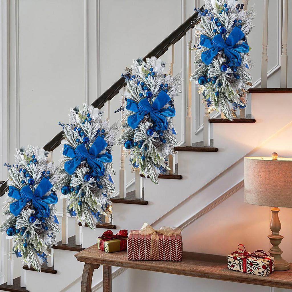 Weihnachten Front Tür Girlande Outdoor Dekoration Urlaub Willkommen Girlande Dekoration Weihnachten Kranz