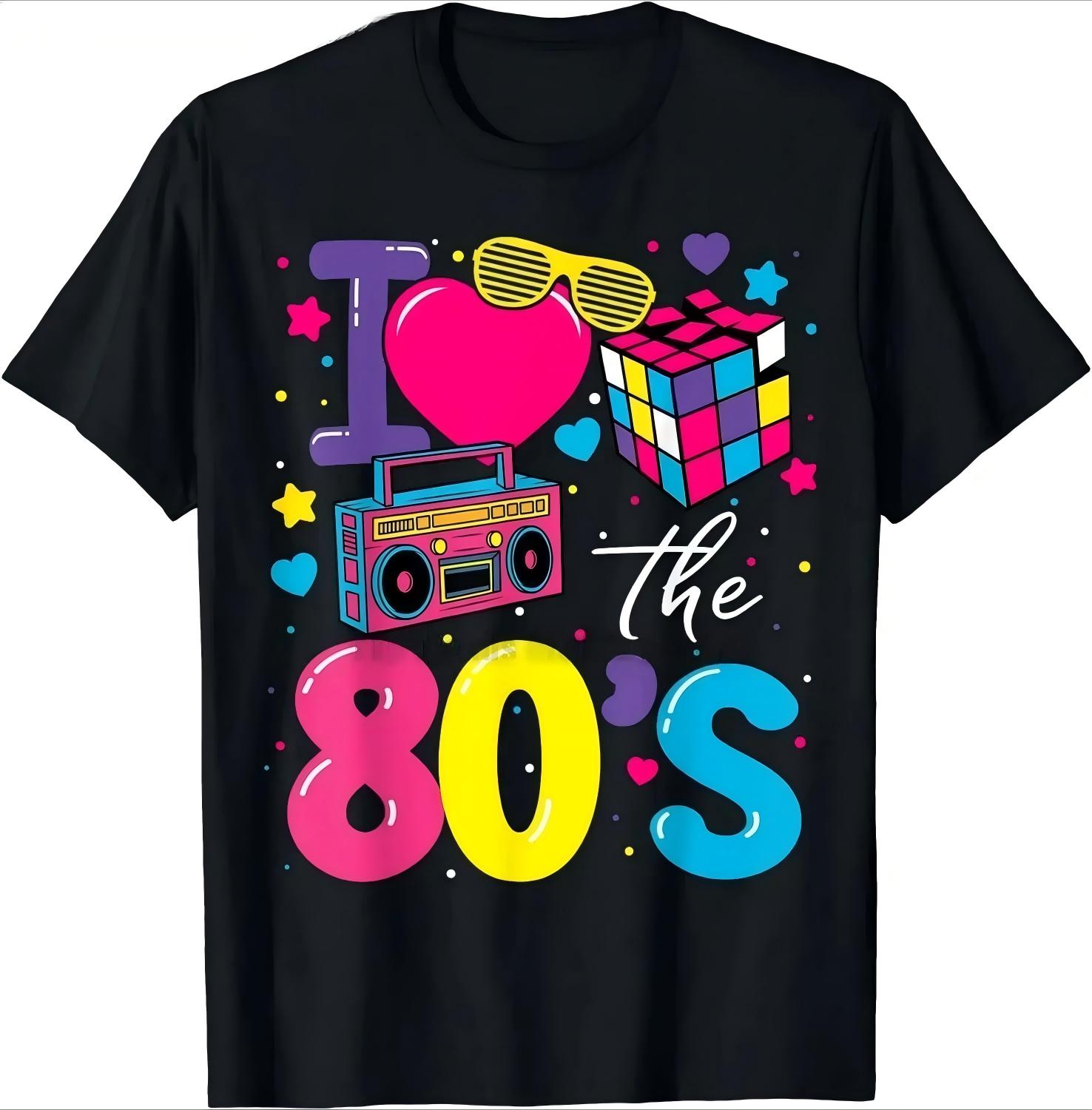

I Love The 80s 90s Children T-Shirts Party Funny Vintage Brithday Best Gift Tops & Tees Pure Casual Fashion Kid Boy Girl T Sh... 5XL різнокольоровий