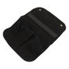 Chair Armrest Bag Large Capacity Waterproof Canvas Beach Chair Hanging Storage Pouch for Outdoor Camping Picnic Black