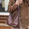Large Capacity New Tote Bag Women Simplicity Soft Leather Shoulder Bags Lady Vintage Lightweight Commute Versatile Messenger Bag