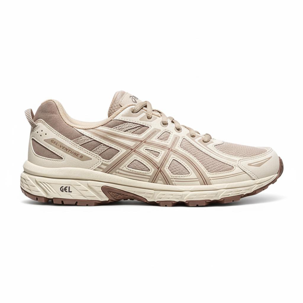 Asics Gel-Venture 6 Comfortable Sports Trail Running Shoes Women Sneakers Beige 1203B030-250