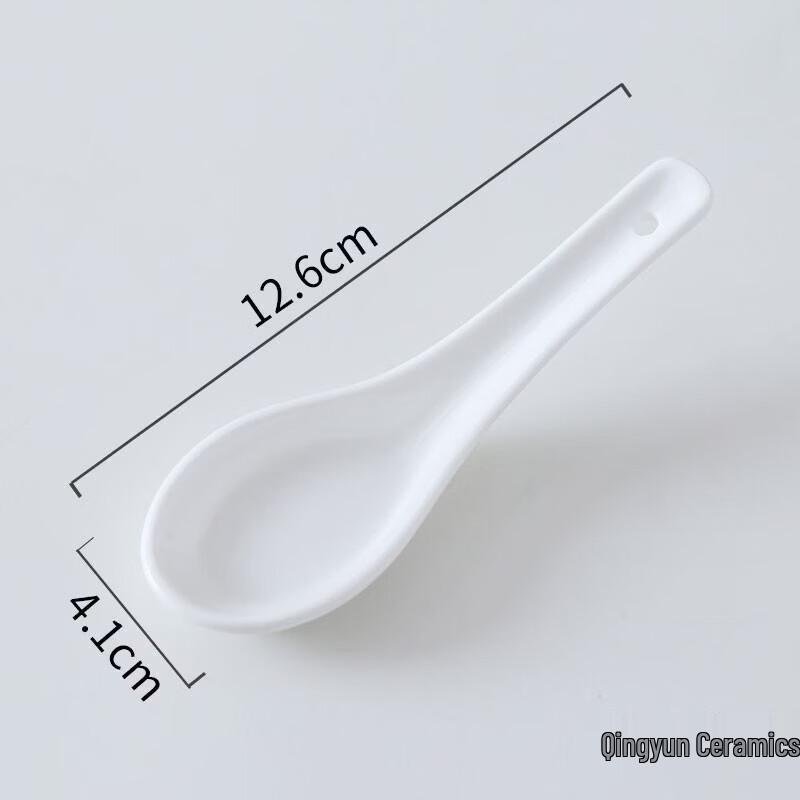 Ceramic Dessert & Soup Spoons