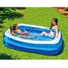 JILONG Giant Rectangle Pool 200cm (200x150x50cm) (Inflatable Size) with Large Air Stopper and Drain Plug, JL-687942 BL