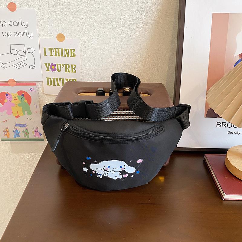 

Girl heart cute fashion dumpling bag student casual versatile large capacity printed shoulder messenger bag one size fits all чёрный