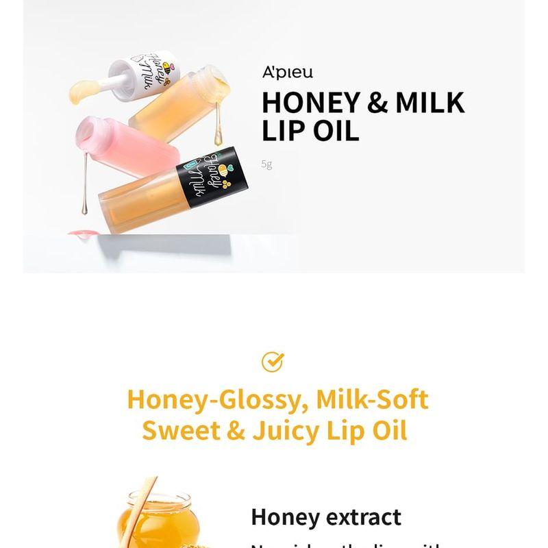 A'PIEU - Honey & Milk Lip Oil