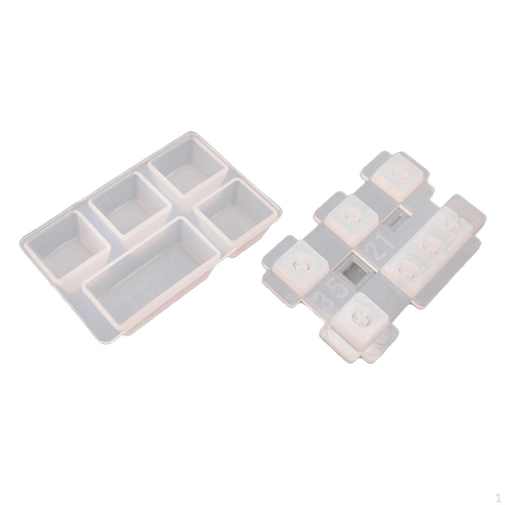 Resin Casting Tool Silicone S In Keyboard Shapes for Chocolate, Jelly, Sweets, Desserts, Baking Soap