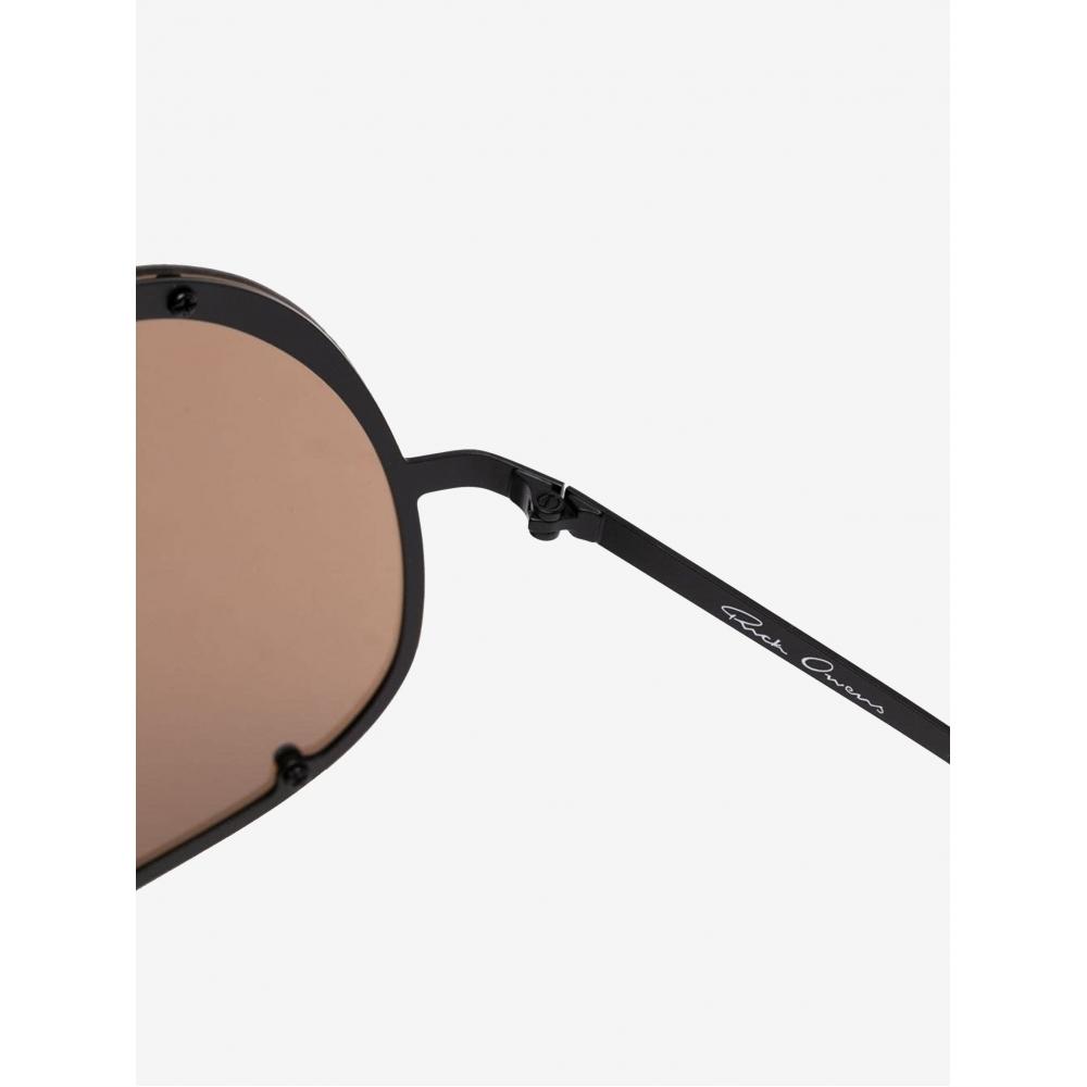Rick Owens Shield Sunglasses Rg0000006 Gblkbr 0904