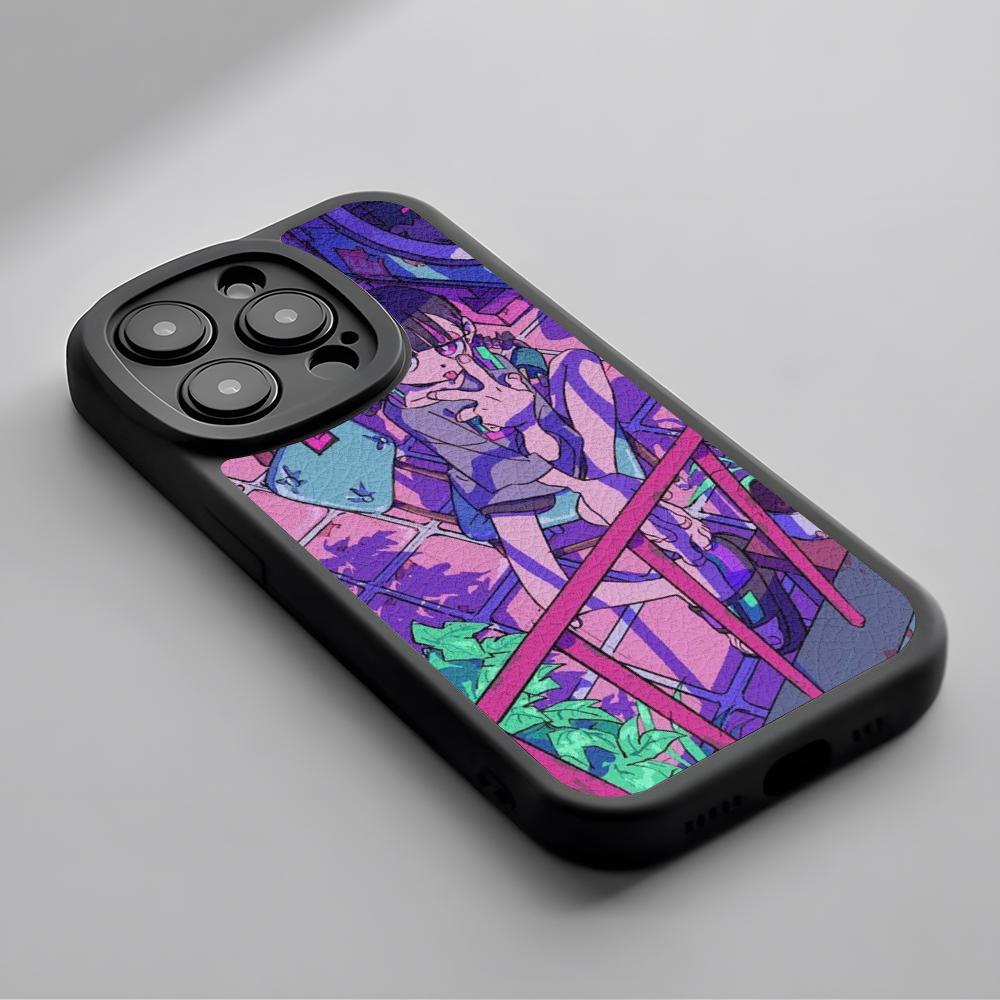Zutomayo japan singer poster pattern Phone Case For iPhone 16 15 14 13 12 11 Plus Pro Max Lambskin Silicone Cover black