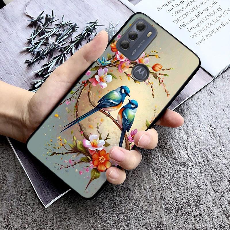 

Phone Case For Moto G85 G55 G05 G14 G75 G31 G50 G10 G20 G30 G60 G13 G32 G84 G54 G53 G72 G24 Power Bird Parrot Moto G14