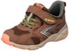 Hi-Tec KD046 FLASH FORCE KIDS Outdoor Sneakers, LED Camp, Brown, 19.0 cm, 2E