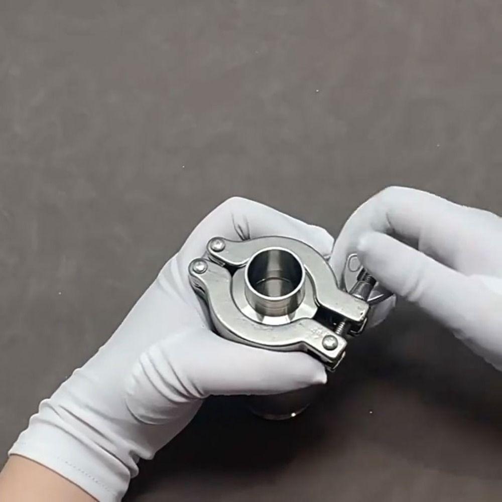 1Pcs Durable KF16 KF25 KF40 KF50 Vacuum Clamp Aluminum Alloy Double Pin Vacuum Clip Adjustable Three Jig Tube Fitting KF16
