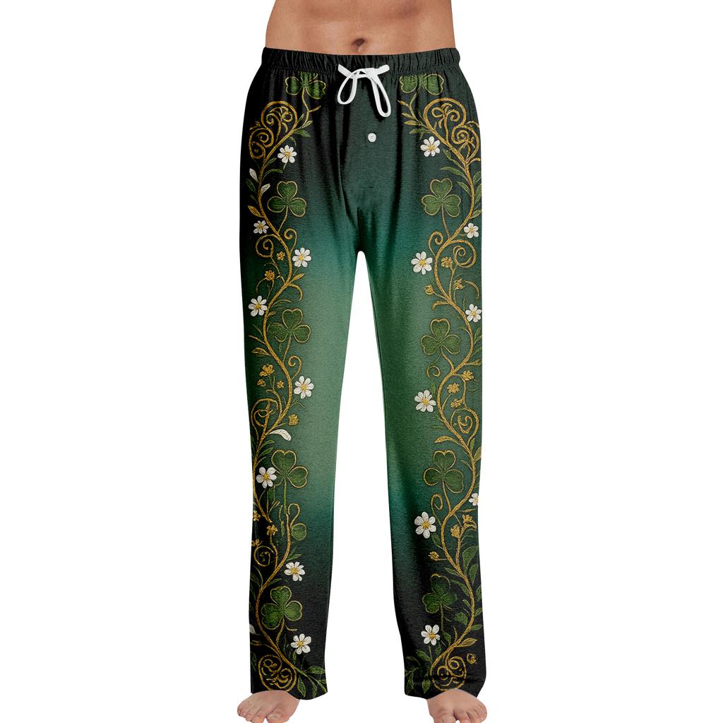 Men's St. Patrick's Day Print Home Sleep Pants