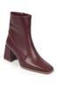 Women Modern Stylish Fashion Blunt Toe Side Zipper Brown Women's Boots