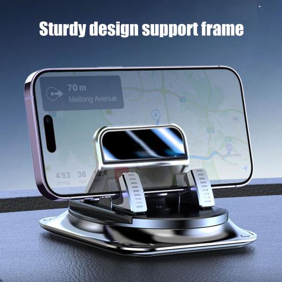 Car Dashboard Phone Holder 360 Degrees Rotation Non-slip Universal Vehicle Dashboard Windshield Mobile Phone