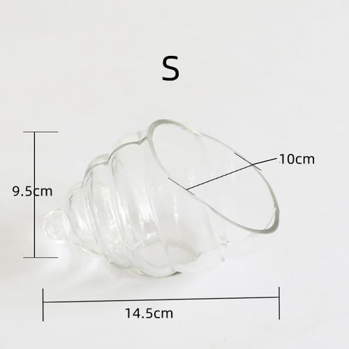 glass molecular cuisine gourmet utensils cold dishes artistic conception tableware