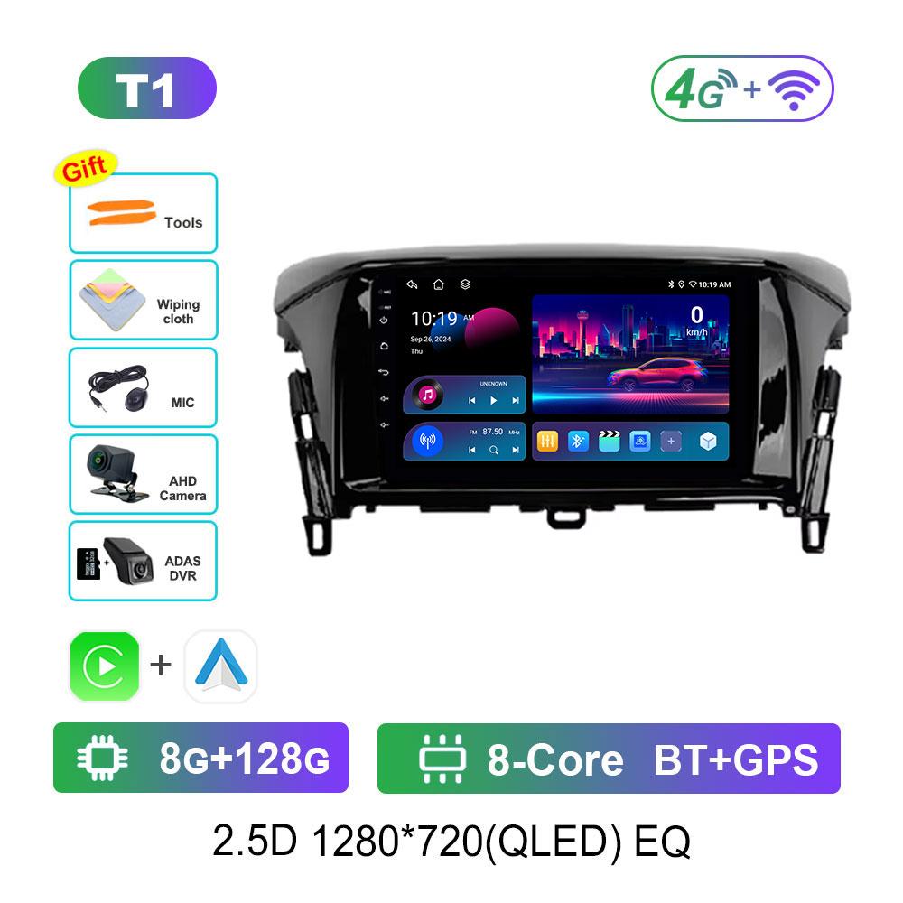 Bluetooth WiFi Navi GPS for Mitsubishi ECLIPSE CROSS 2018 2019 Android 14 Car Video Multimedia Player Split Screen Cooling Fan