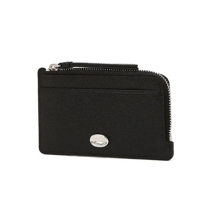 [ROW] Row Detail Black Zipper Single Card Holder JAWA6F450BK
