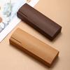 Wood Grain Style Clamshell Glasses Case Can Be Fitted with "Presbyopia Glasses" and "Myopia Glasses" Anti Stress Glasses Case