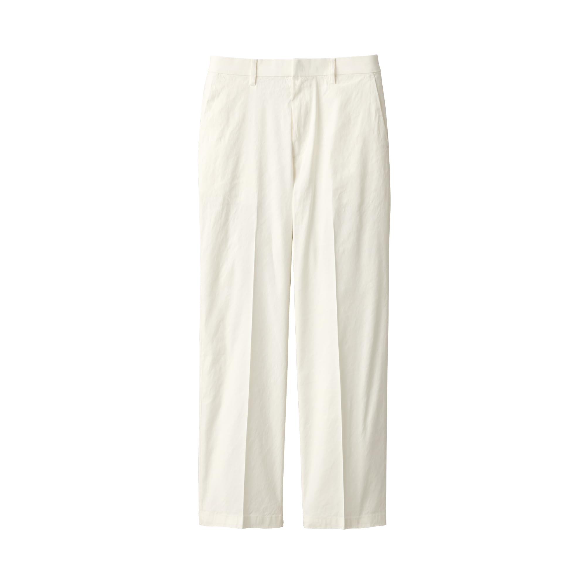

MUJI Women s Hemp Blend Stretch Straight Pants, Off-White, Size XL, BE1QVA4S