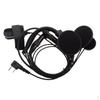 Motorcycle Bike Headset Earpiece Mic PPT - Black