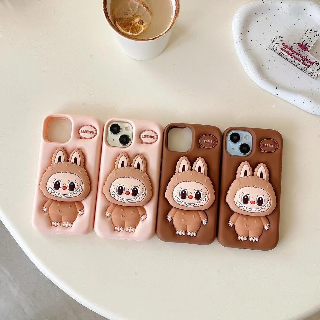 Cartoon Niedlicher Labu Ausziehbarer Ständer IPhone17 Apple 16 für 13/14Pro Max Handyhülle 15