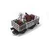 MOC Train Carriage Model, Rail Transport Vehicle, Coal Transport Vehicle, Rail Lift Pole Indicator Light, Train Accessories