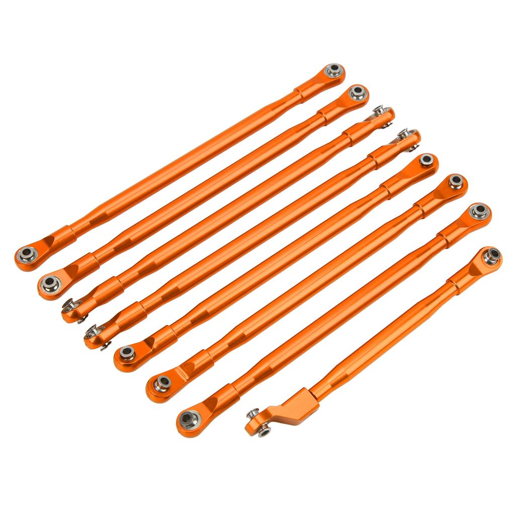 RC Rod Link Linkage Set Pull Rod with Sway Bar Aluminum for Axial SCX6 JLU 1 6 RC Car VehicleOrange