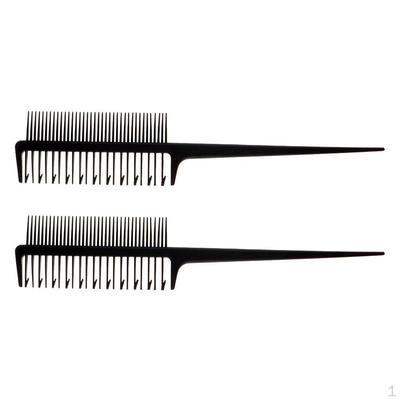 Grzebień do sekcjonowania do farbowania/pasemek/balayage 2 szt.