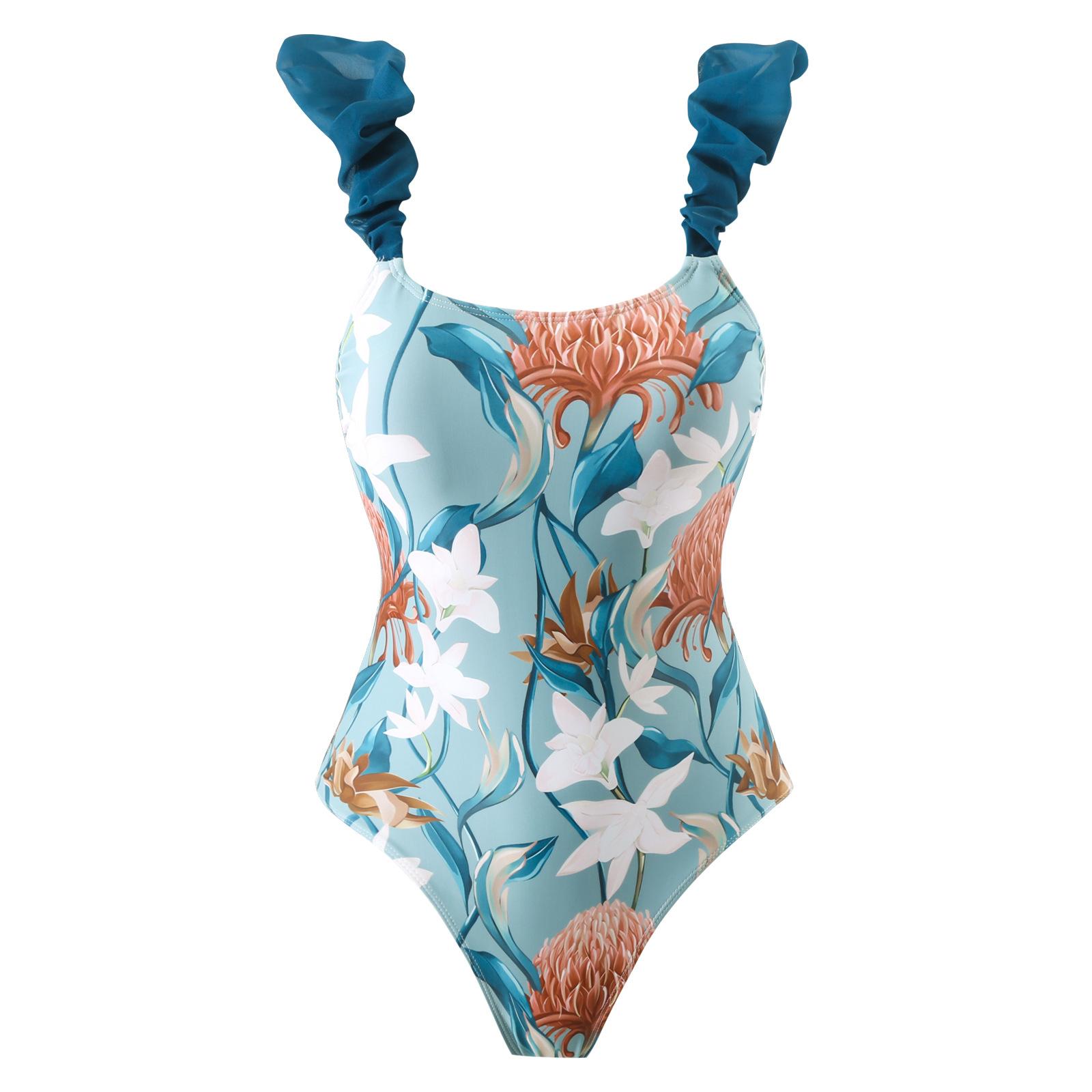 

Новый цельный двухсекционный сексуальный купальник женский французский ретро шифон юбка купальник комплект XL