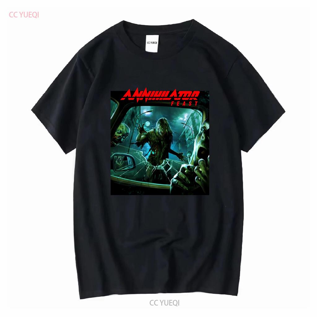 Inspired Annihilator Feast Cotton Black Size S to 5XL T Shirt Fans BE437 long sleeves vintage Washed Breathable Soft Stretched