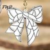 Dangle Earrings 1 Pair Sports Ball Bow Hook 2D Acrylic Rugby Football Basketball Bowknot Tennis Baseball Drop Lovers Gifts Ear Jewelry