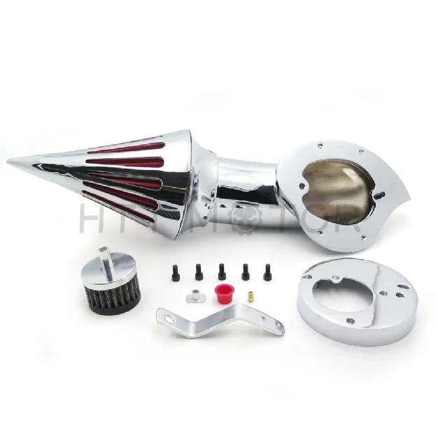 Motorcycle Spike Air Cleaner Intake Filter for 1986-2019 Honda VTX1300 VTX 1300 Chromed