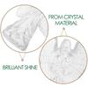 Crystal Angel Ornament with Serene Jesus Design for Home Decor and Mother's Day Gift Brilliant Shine Guardian Angel Statue Clear